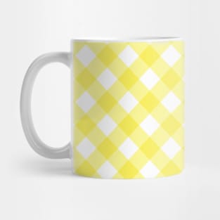 Cool Pattern Neck Gator Yellow Gingham Pattern Mug